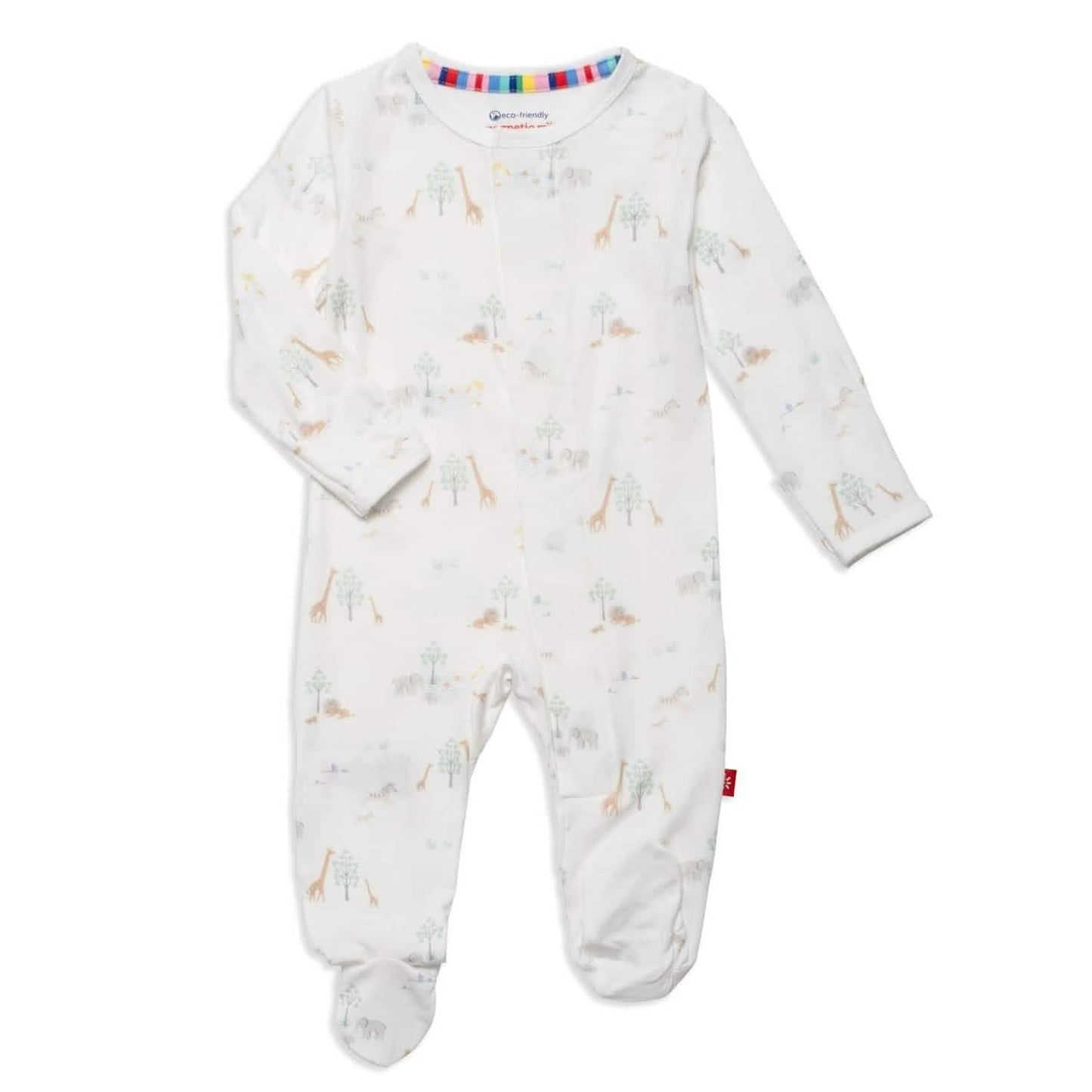 Serene Safari - White Modal Magnetic Footie