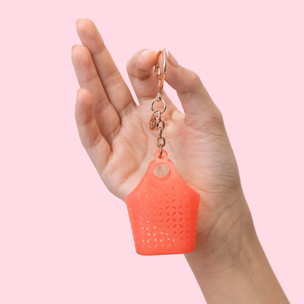 Itty Bitty Bag Charm, Atomic Neon Orange