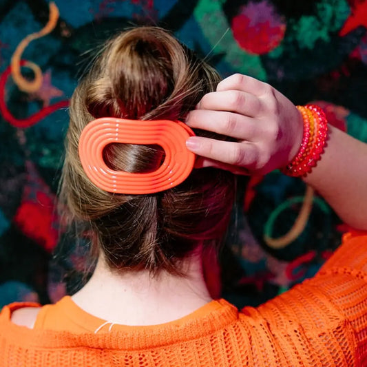 Darty Flat Round Hair Clip Large