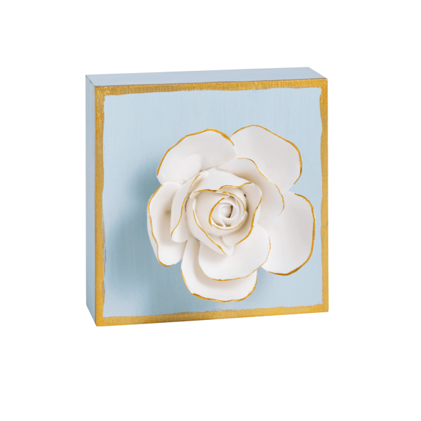 Blue Flower Plaque