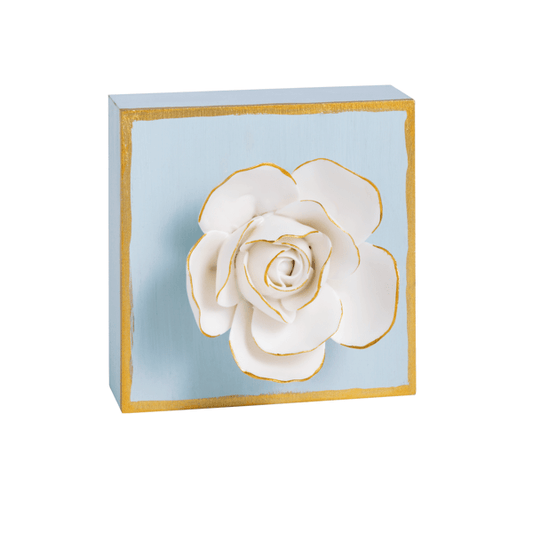 Blue Flower Plaque