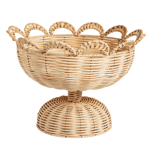 Woven Pedestal Basket