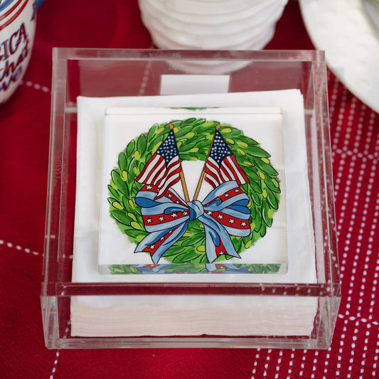 Americana Wreath Napkin Weight
