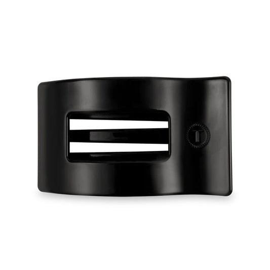 Jet Black Flat Rectangle Medium Clip