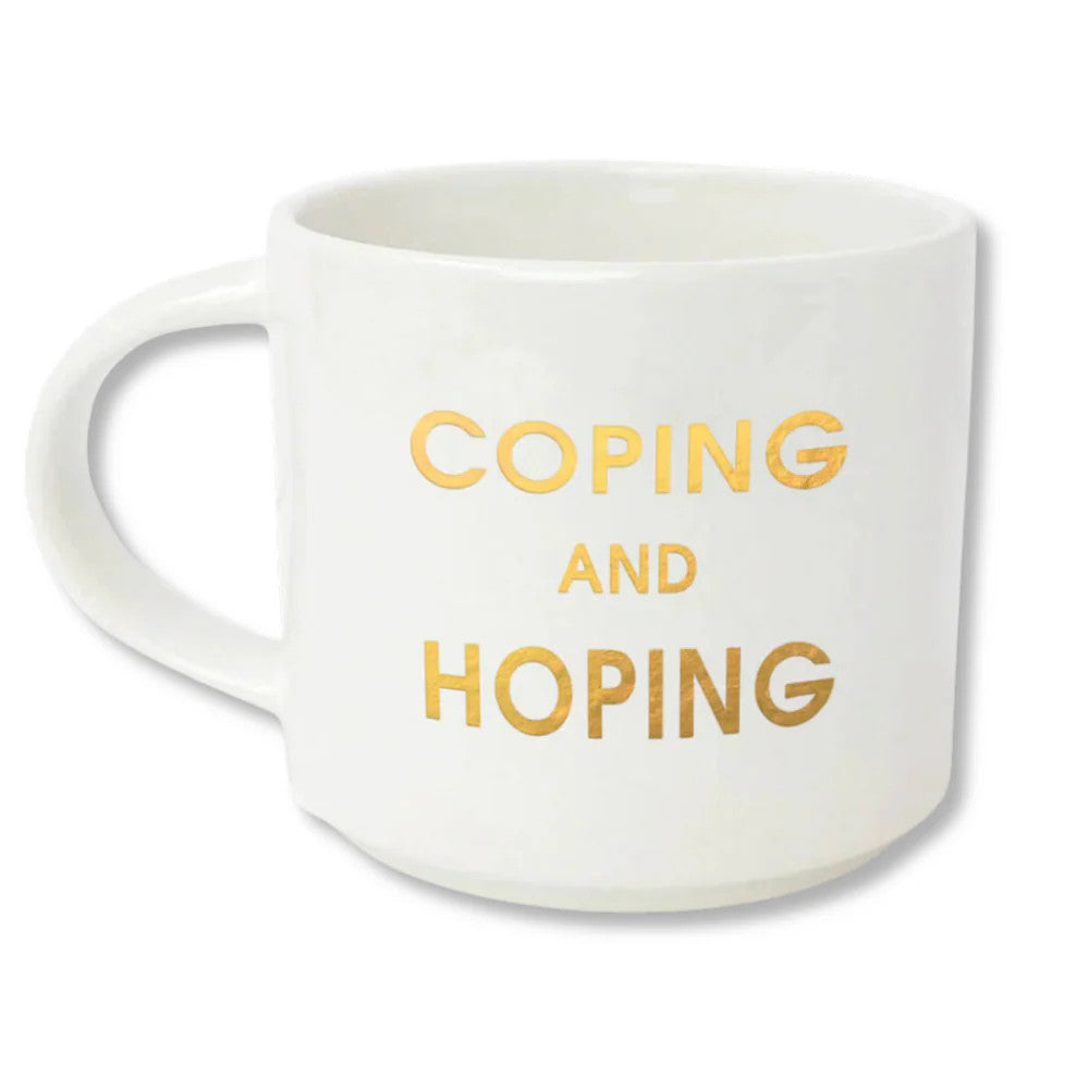 Coping And Hoping Ceramic Mug