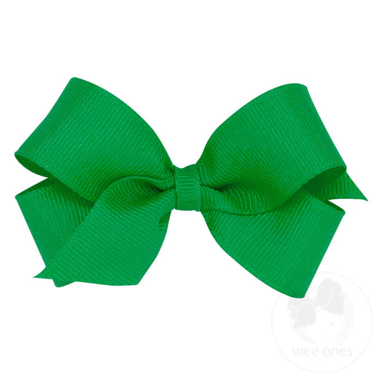 Mini Classic Grosgrain Bow, Green