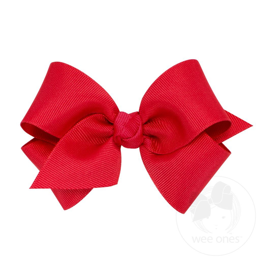 Small Classic Grosgrain Bow, Red