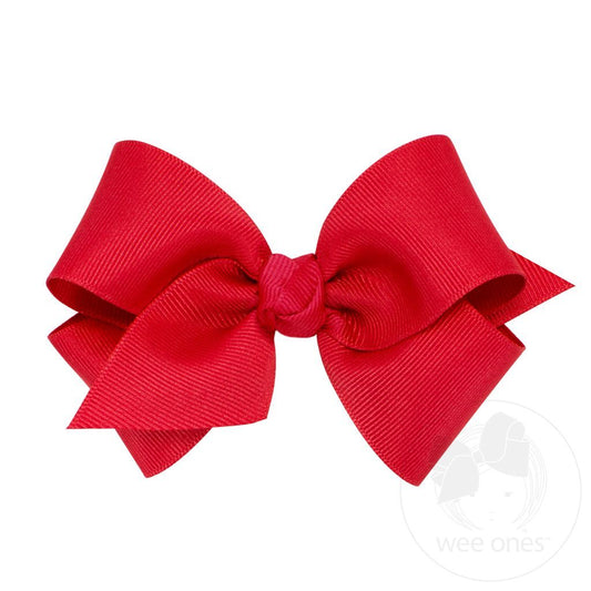 Small Classic Grosgrain Bow, Red