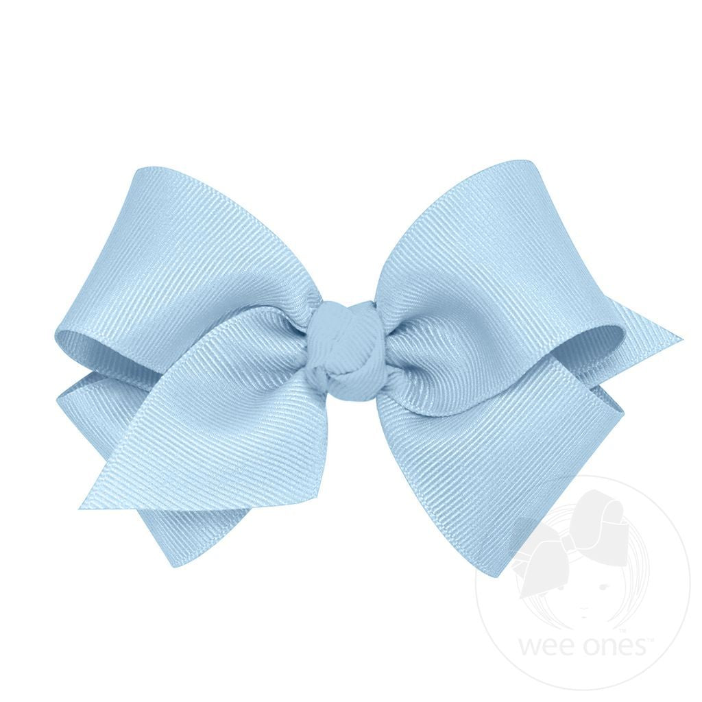 Small Classic Grosgrain Bow, Millennium Blue