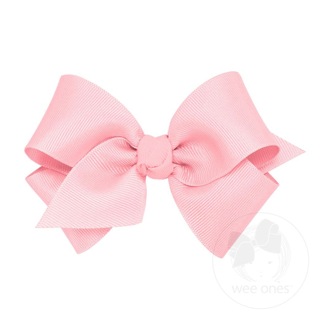 Small Classic Grosgrain Bow, Light Pink