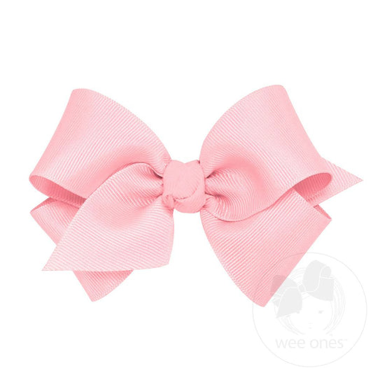 Small Classic Grosgrain Bow, Light Pink