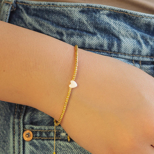 Intentions Cord Bracelet - Heart