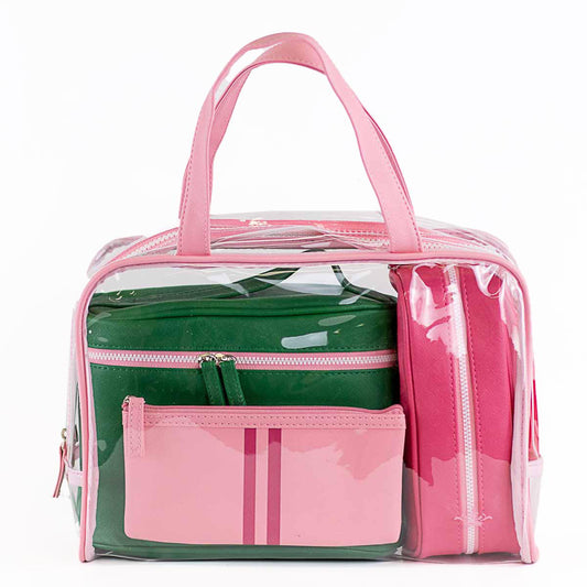 Livie Travel Gift Set, Pink/Kelly