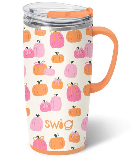 Pumpkins and Bows Travel Mug 22oz