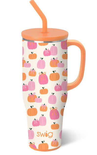 Pumpkins and Bows Mega Mug 40oz