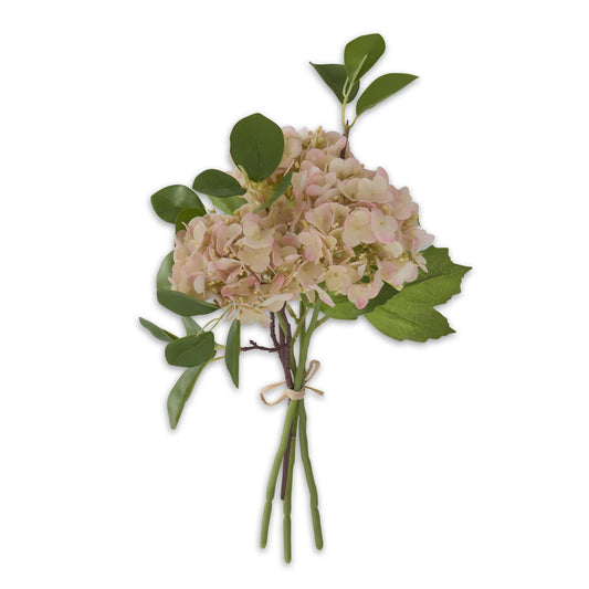 12 Inch Light Pink Real Touch Hydrangea Bundle