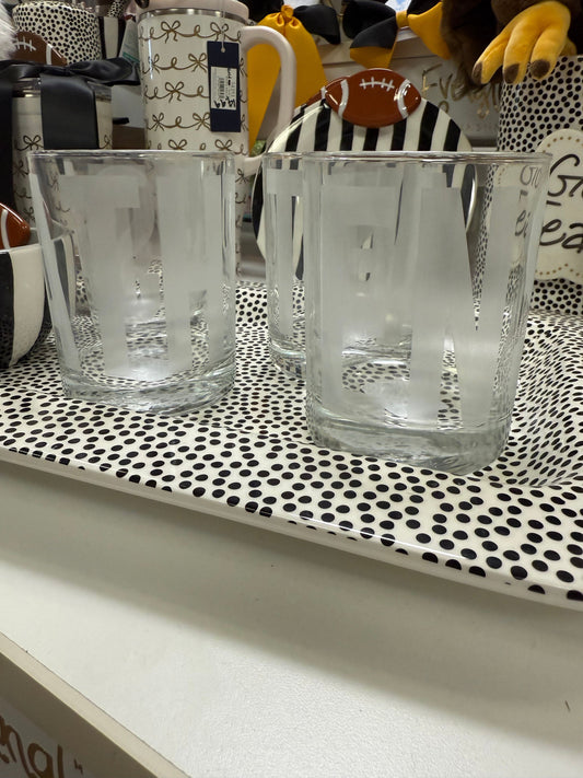 Athens Engraved Rocks Glass