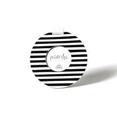 Mini Round Frame Black Stripe