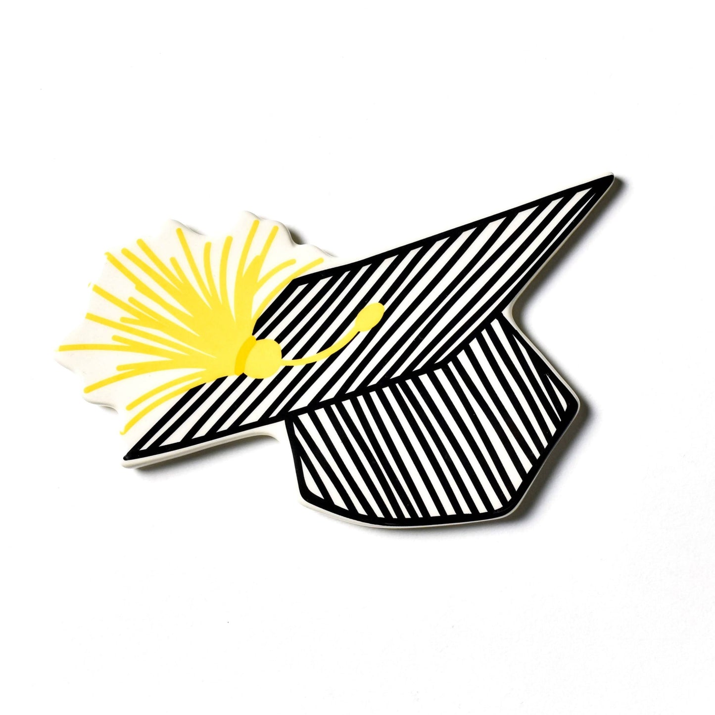 Mini Attachment Striped Graduation Cap