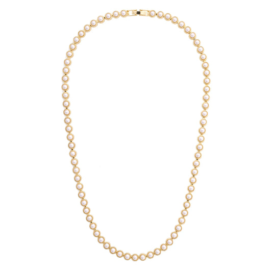 Ivy Pearl Linked Necklace in Ivory
