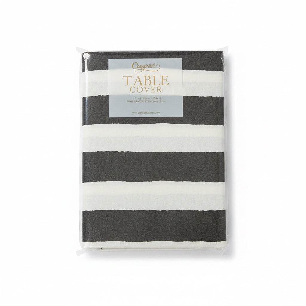 Cafe Stripe Black Tablecover