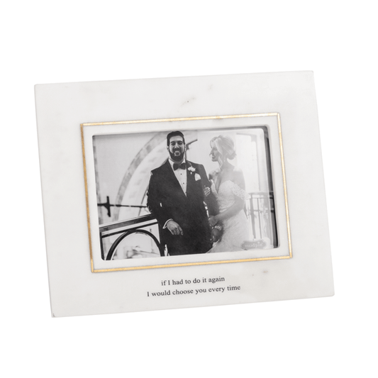 5X7 Marble Gold Wedding Frame