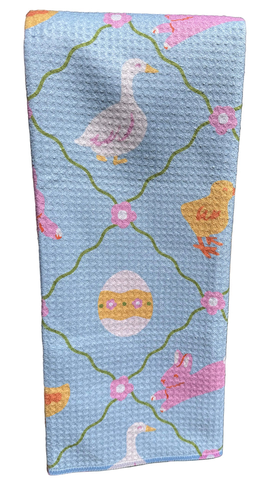 Easter Critters Tea Towel