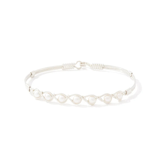 Simple Blessings Bracelet Silver Pearl