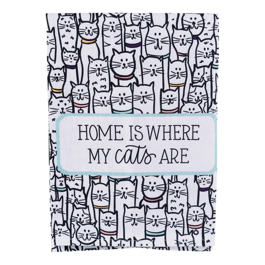 Lots Of Cats Tea Towel