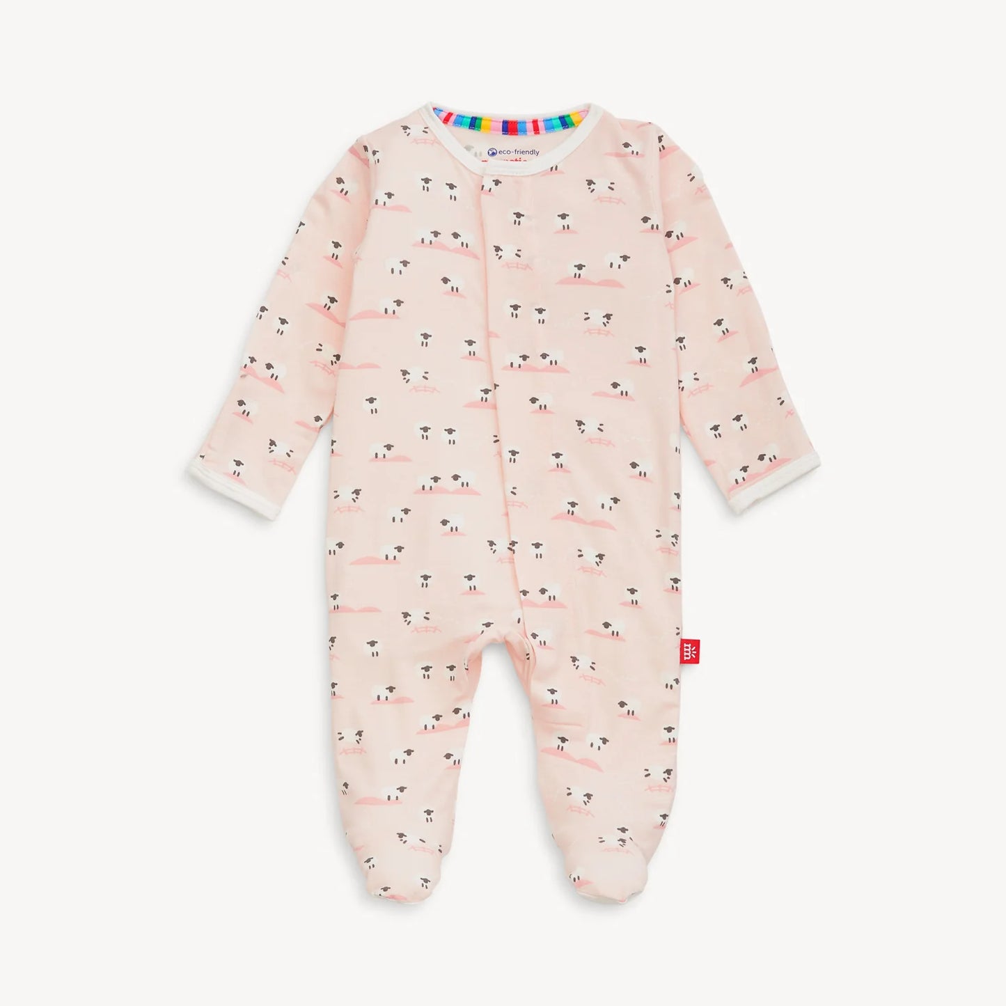 Baa Baa Baby - Pink Magnetic Footie