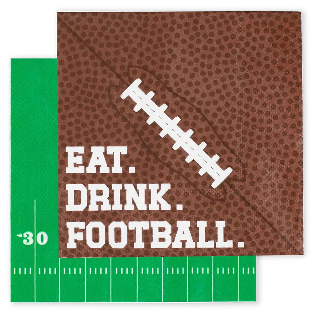 Eat.Drink.Football Cocktail Napkins