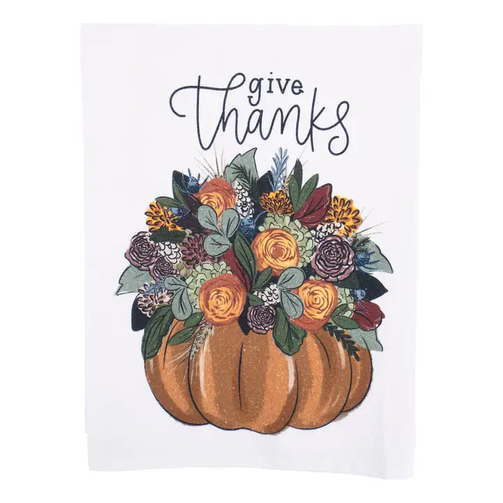 Give Thanks Tea Towel