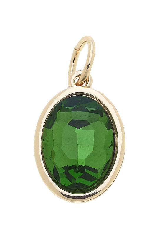 August Birthstone Charm in Peridot