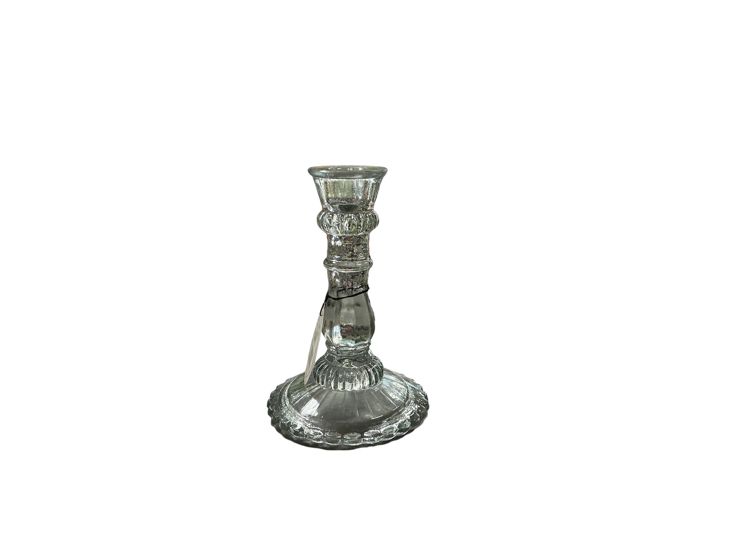 7" Glass Taper Candlestick
