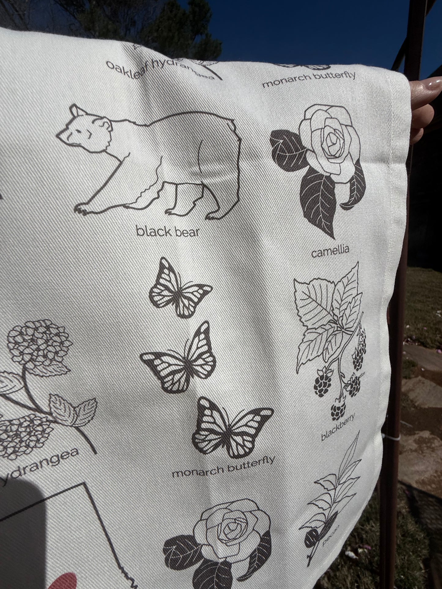 Hand Towel, Love My State, Alabama