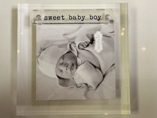 Sweet Baby Boy Mini Acrylic Frame