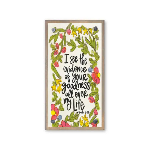 Evidence of Goodness Driftwood Happy Block