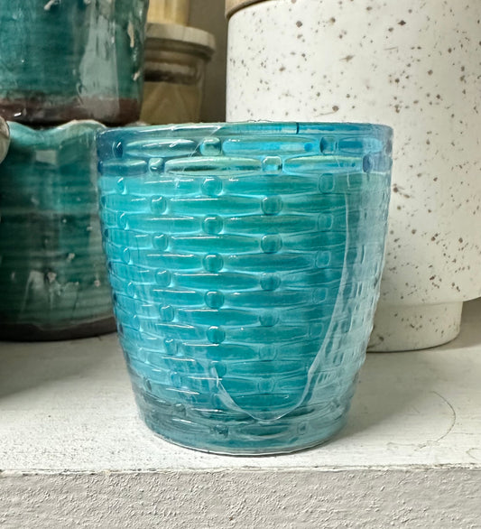 Mango & Peach Slices, Cathedral Small Vase