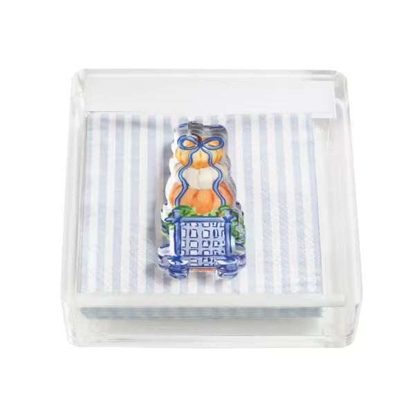 Stripe Topiary Napkin Caddy Set
