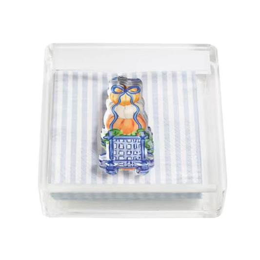 Stripe Topiary Napkin Caddy Set