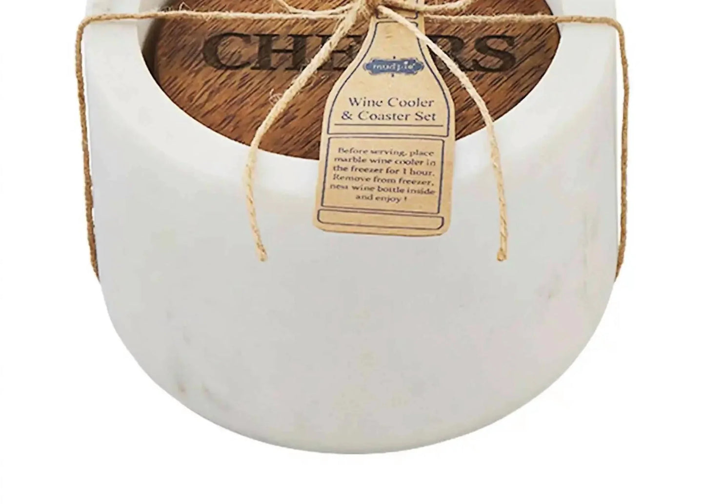 Wine Cooler and Coaster Set