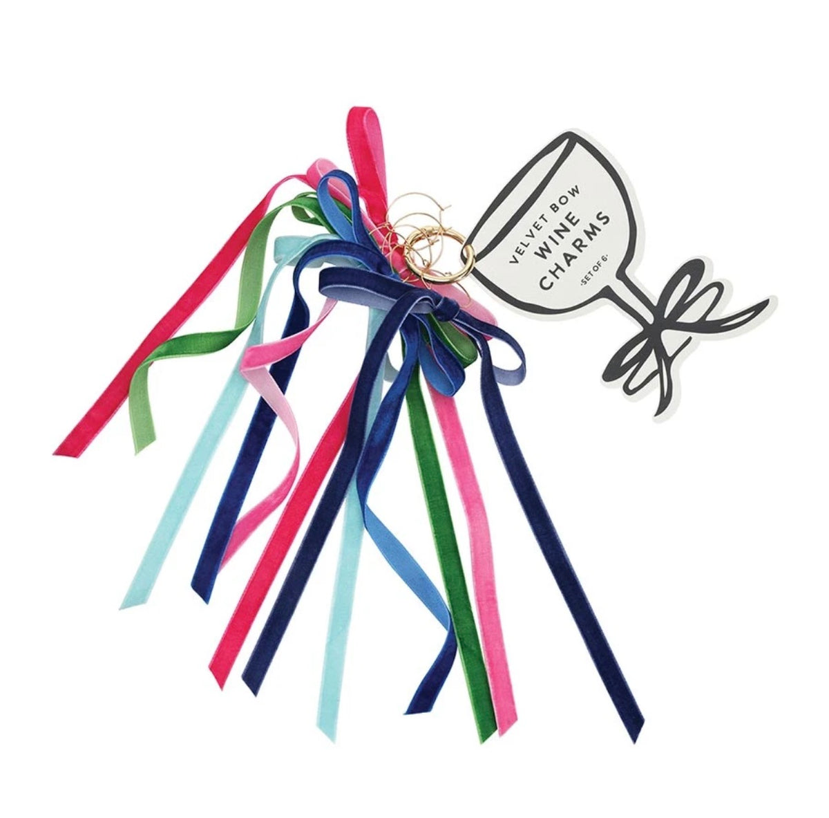 Wine Charm Set of 6, Palm Beach