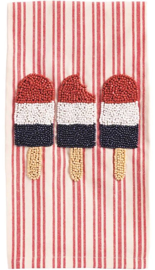 Ice Pop Beaded Americana Towel
