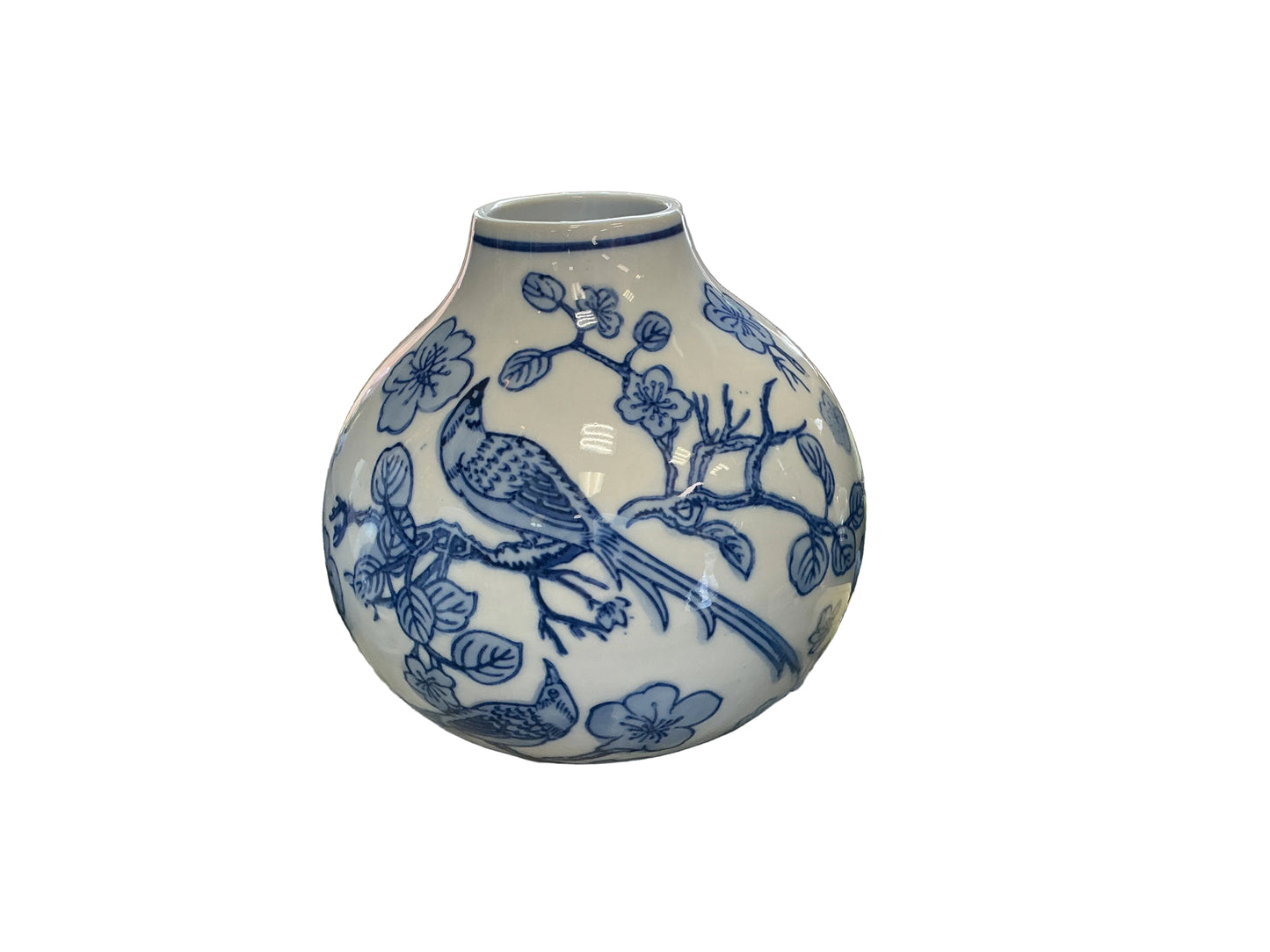 Blue and White Hand-Painted Vases, Style F