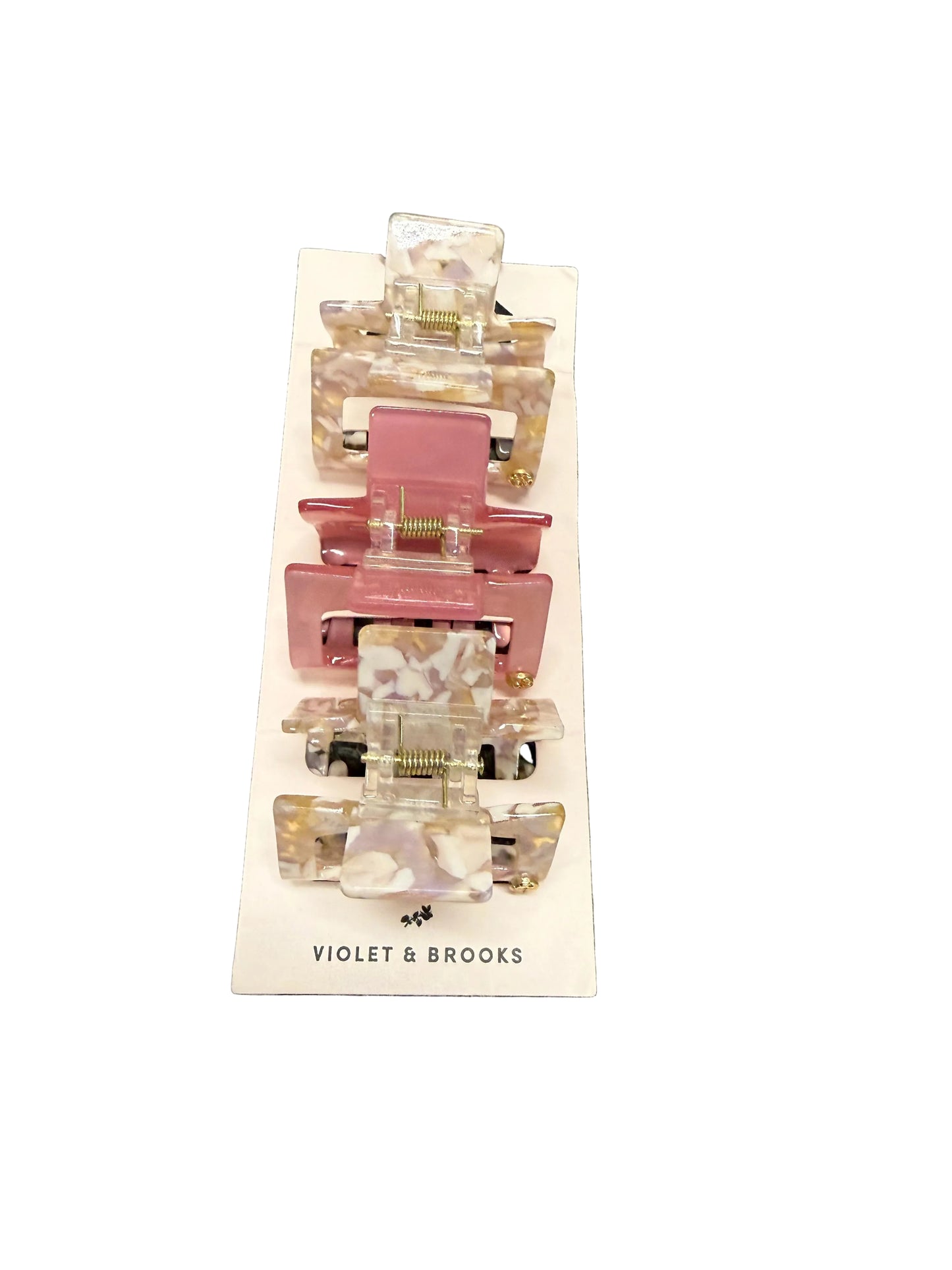 Petite Hair Claw Trio - Blush