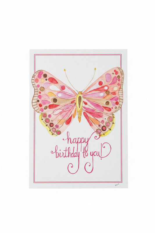 Card, Butterfly Birthday BC550