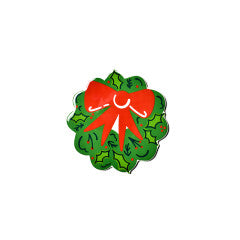 Mini Attachment, Holly Wreath