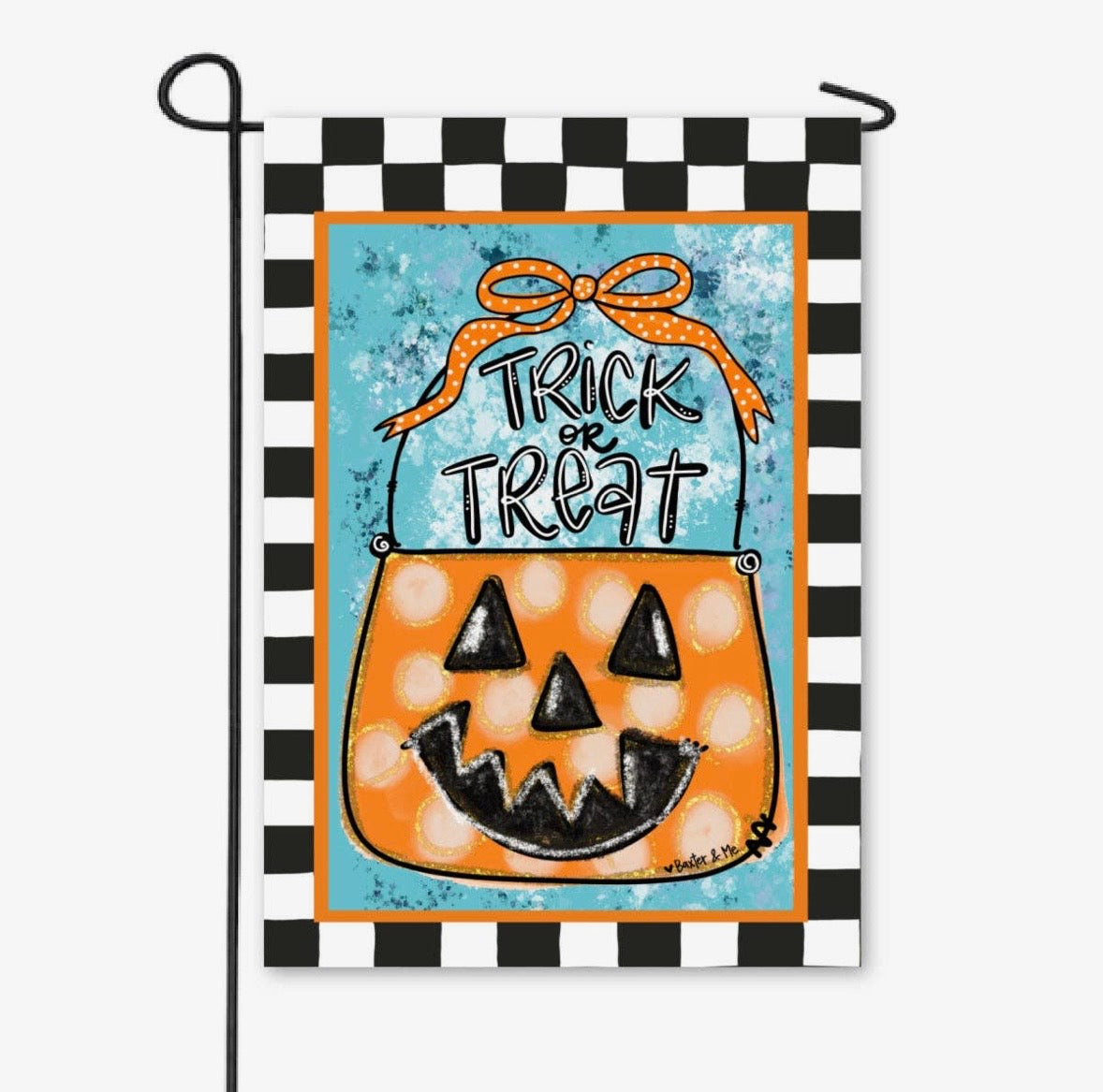 Trick or Treat Bucket Garden Flag