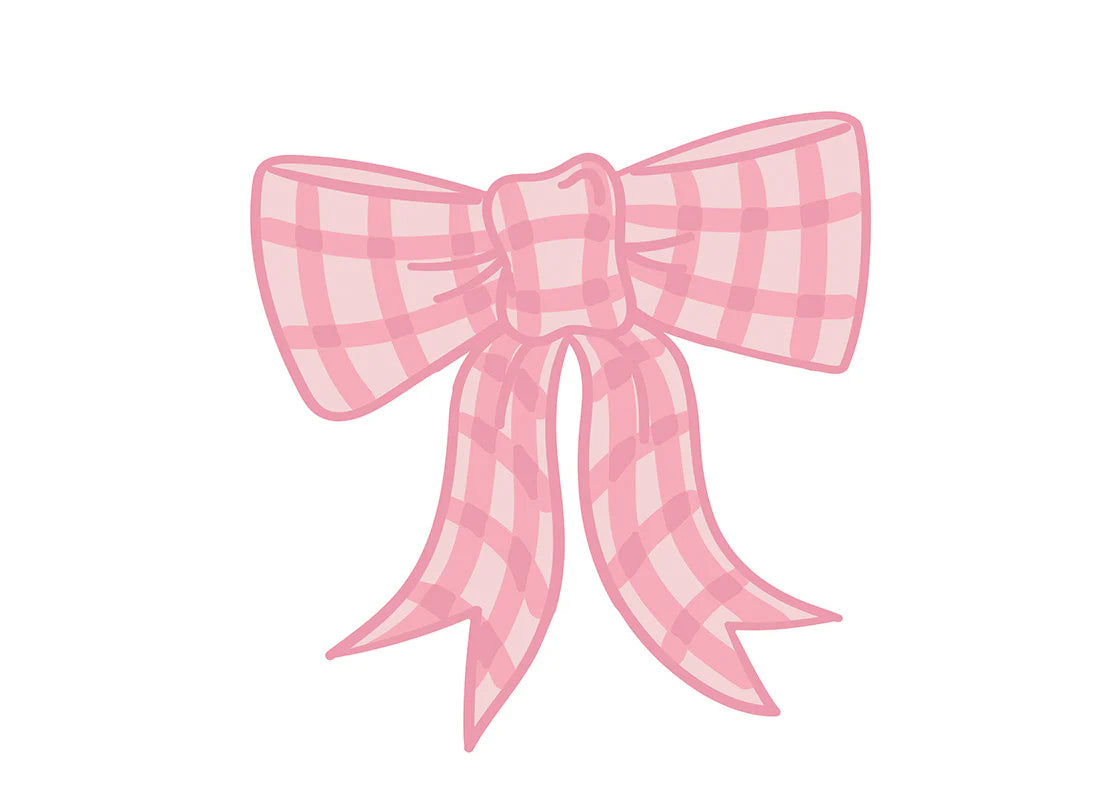 Big Attachment Bow Pink Gingham