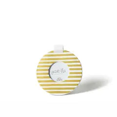 Mini Round Frame Gold Stripe